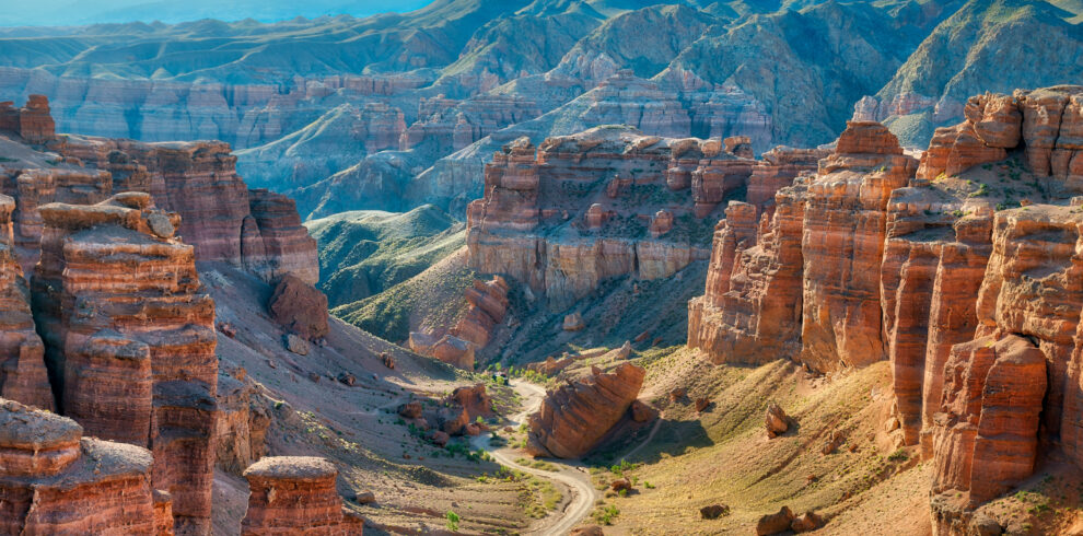 Charyn Canyon in South East Kazakhstan, taken in August 2018taken in hdr taken in hdr